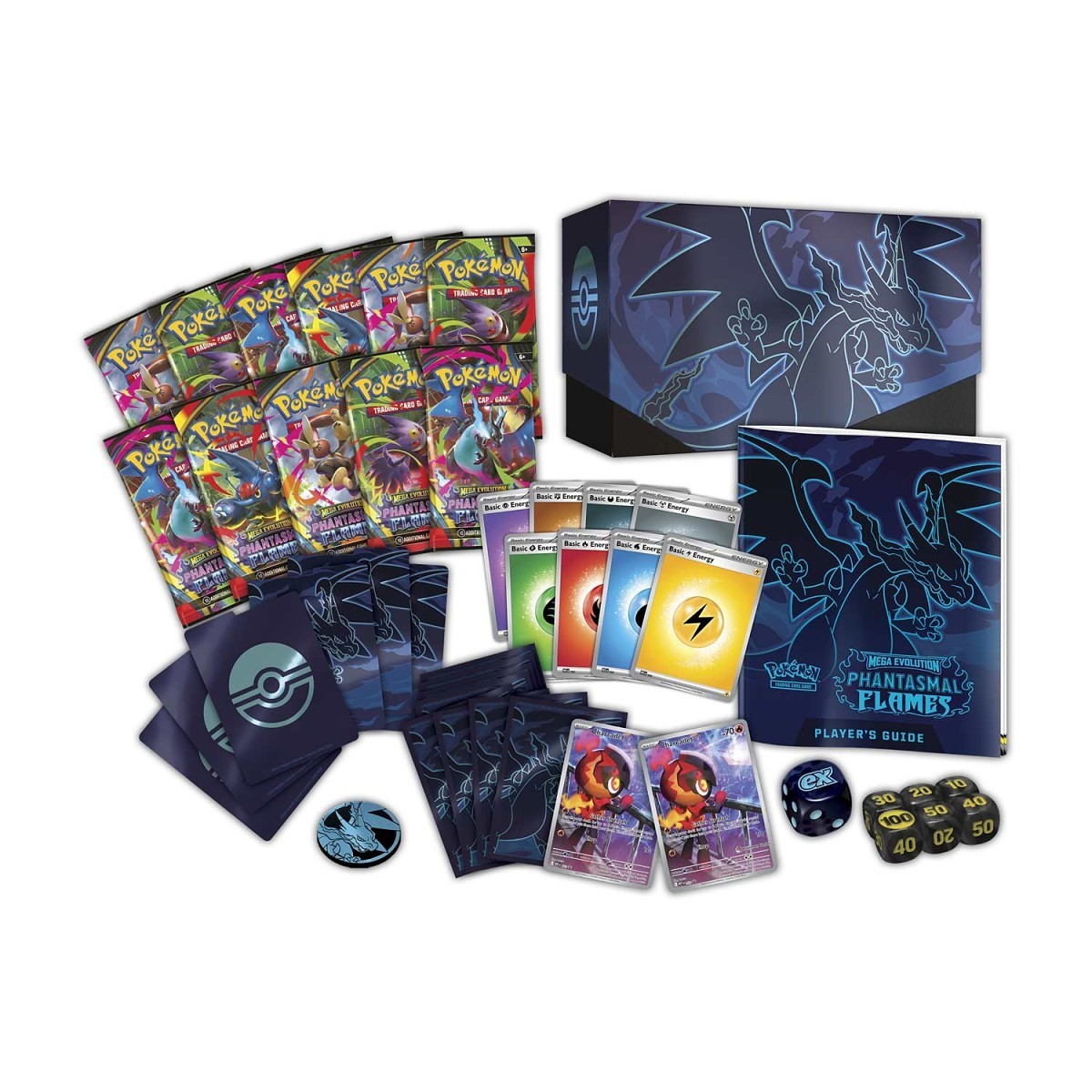 Pokémon TCG: Mega Evolution — Phantasmal Flames Pokémon Center Elite Trainer Box — foto 4