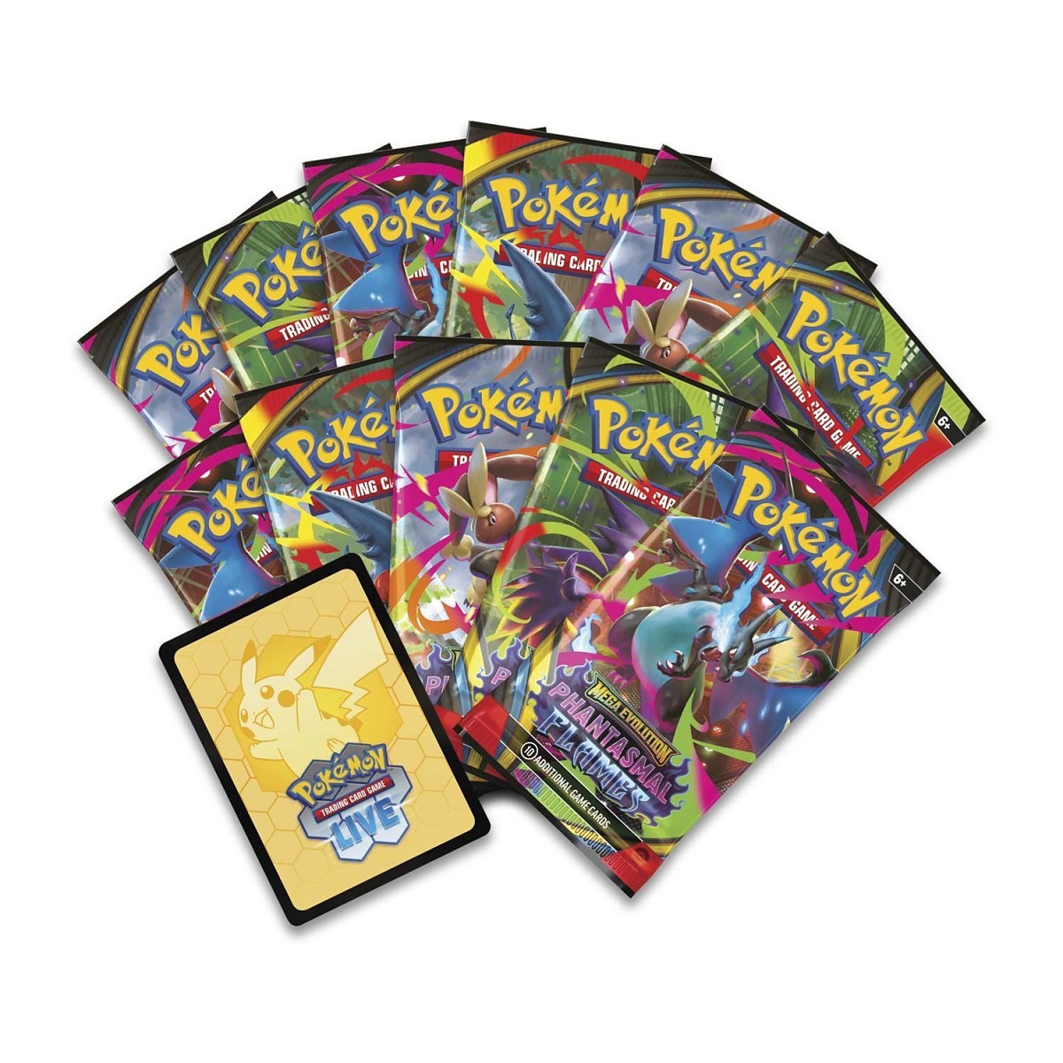 Pokémon TCG: Mega Evolution — Phantasmal Flames Pokémon Center Elite Trainer Box — foto 5